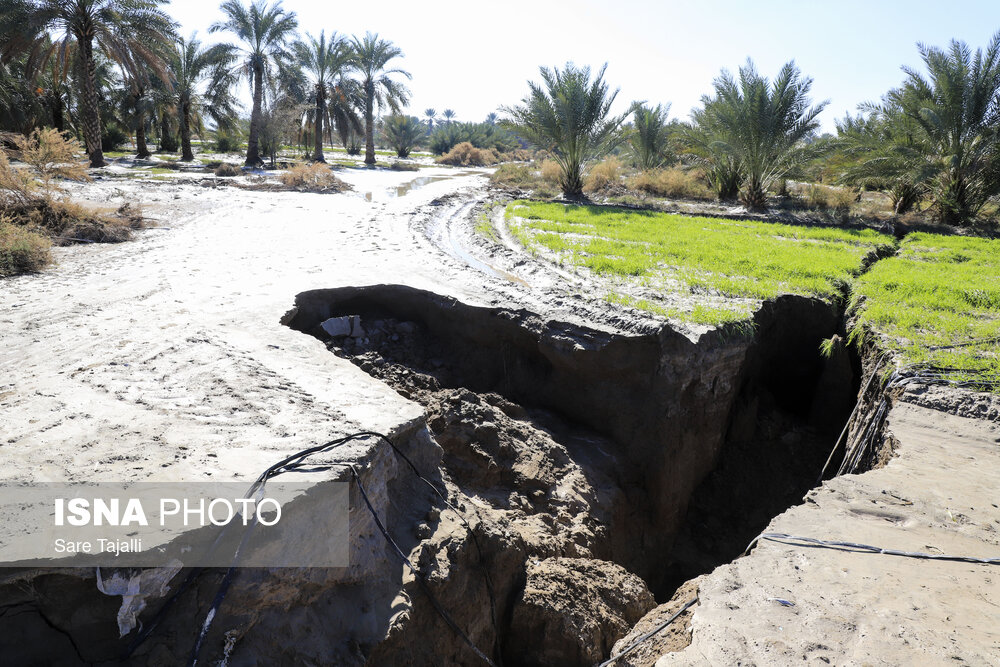 وضعیت مناطق سیل زده جنوب استان کرمان